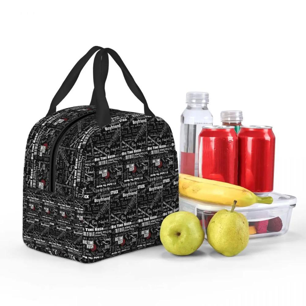 Big Time Rush Band Insulated Lunch Bag for Women Office Cooler Thermal Food Box Tote Portable Lunch Boxes Container