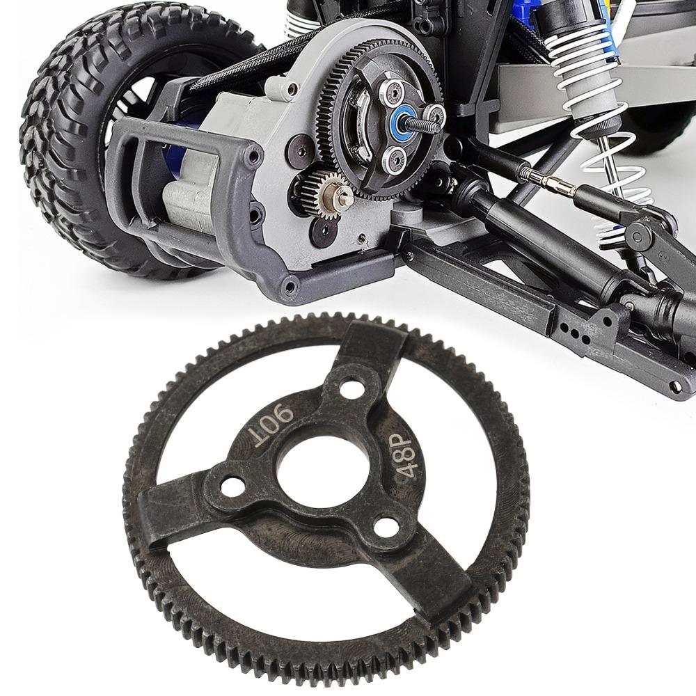 Balck Steel Pinion Gear Set 48P 90T Upgrade Gear Gea Set for Traxxas 2WD 1/10 RC Car 2WD RC Vehicle