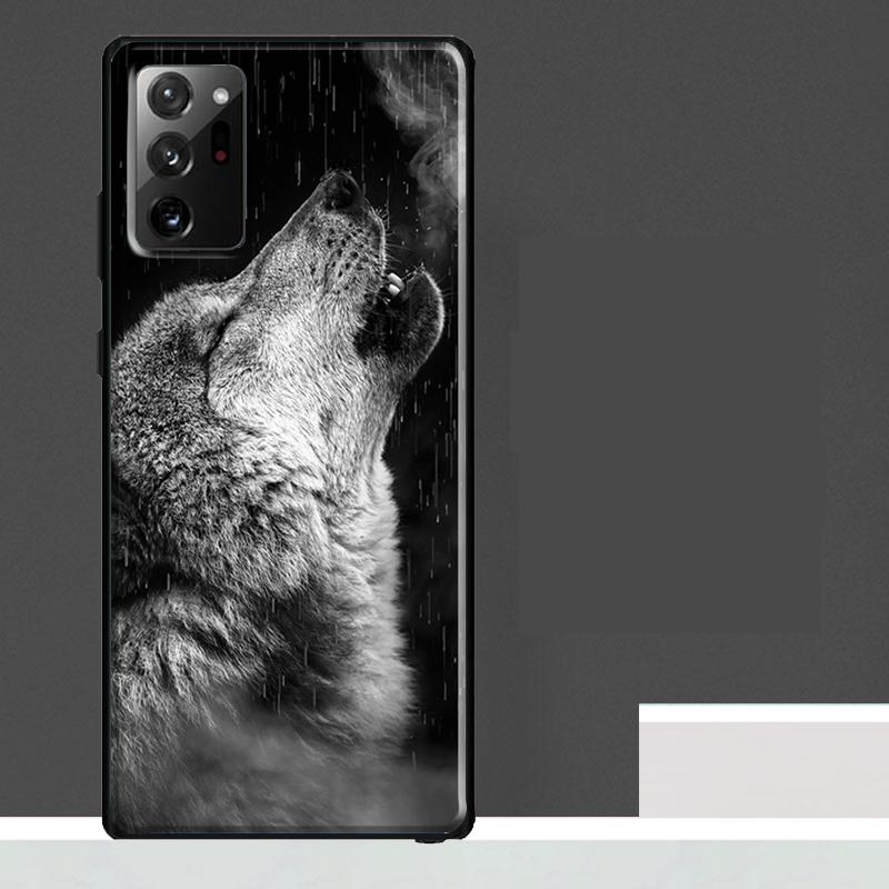 Чехол-Арт с Воем Волка для Samsung Galaxy S25 Ultra S23 S22 S21 S24 Ultra S9 S10 S20 Plus S25 FE