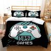 3D комплект постельного белья с геймерским принтом, пододеяльник, пододеяльник с наволочками, праздничный подарок, пододеяльник из микрофибры