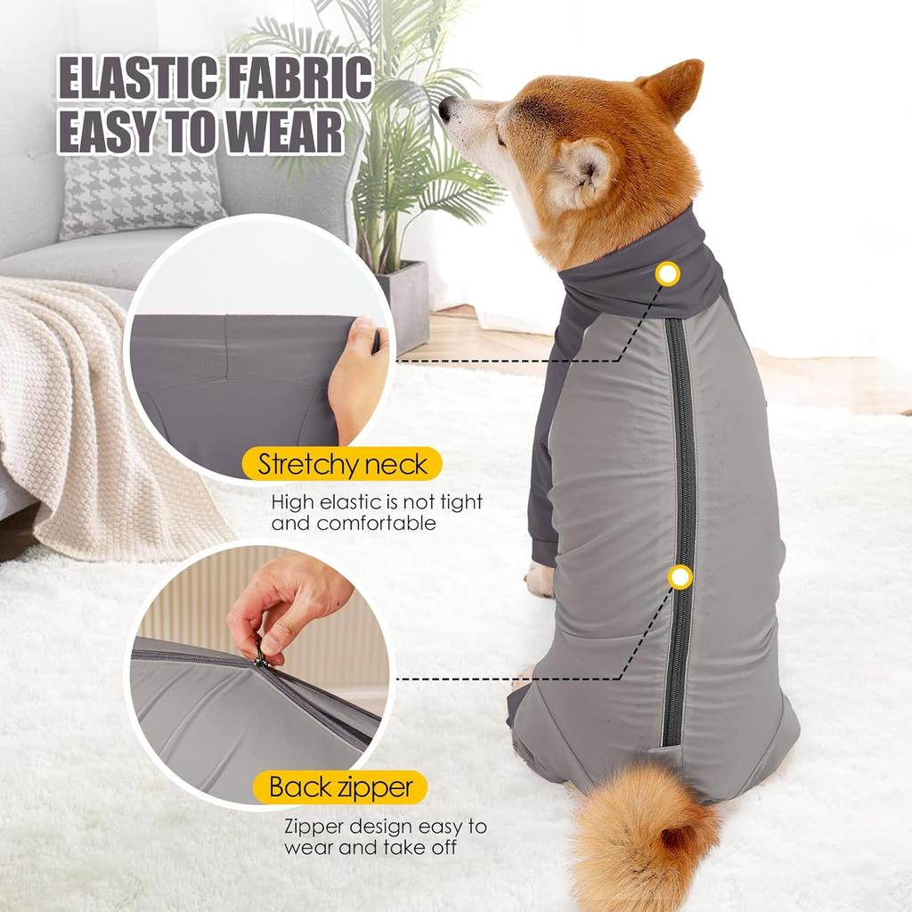 Etdane Dog Onesie Surgery Recovery Suit for Female Male Dogs After Spayed Suit Surgical Recovery Suit Anti Shedding Body Suit for Small Medium Large
