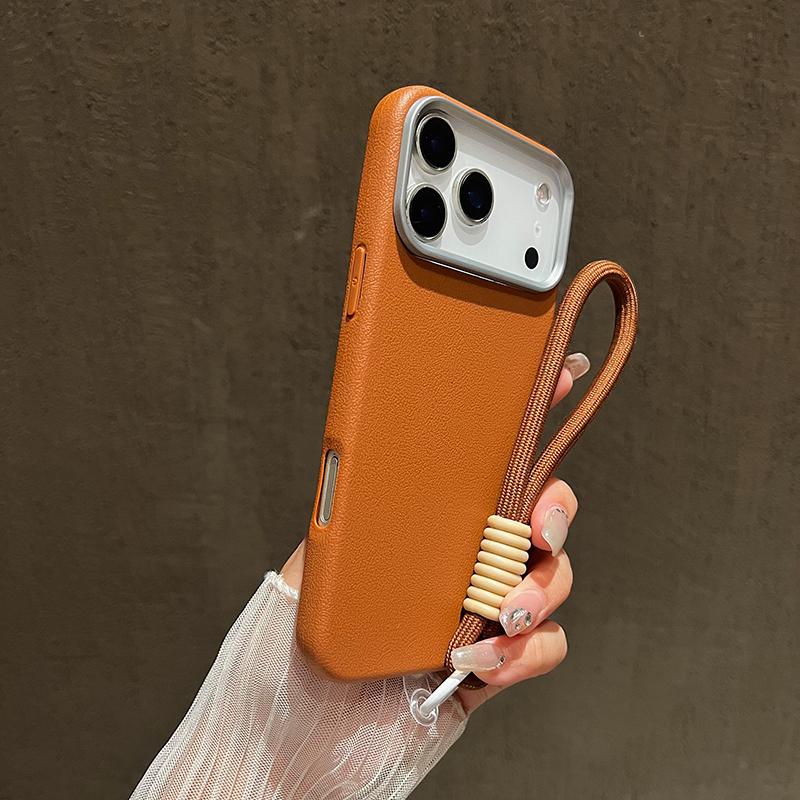 Матовый Личи Мягкий Силиконовый Чехол-Ремешок для Телефона iPhone 17 16 15 Pro Max 14 Plus 11 12 13 16e X XS XR Ручной Ремешок на Запястье