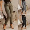 Women Cargo Pants Vintage Baggy Wide Leg Sweatpants Denim Drawstring Streetwear High Waist Pockets Trousers Joggers Overalls