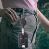 Card Holder Heavy Duty Easy-pull Retractable Anti-lost Stainless Portable Tactical ID Badge Reel