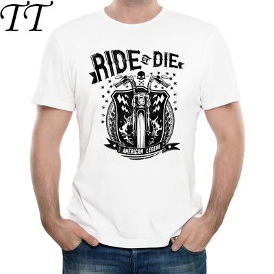 Новейшая модная футболка с принтом ride or die, модные мужские хипстерские футболки для фитнеса, летняя брендовая одежда, топы, футболки
