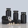 High-Grade Matte Black PET 100ml Medicine Capsule Bottle