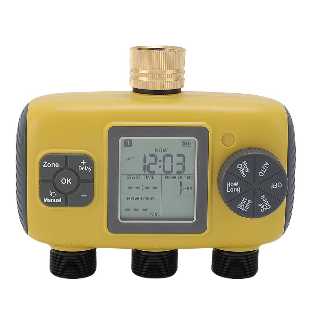 Умный таймер полива 3-канальный контроллер водяных клапанов для ирригации сада, газона, теплицы