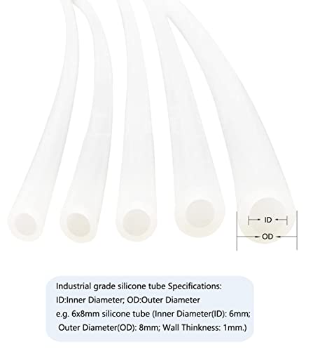 Industrial grade silicone hose inner diameter 2mm outer diameter 4mm length 5 meters
