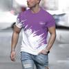 Летняя мужская футболка, повседневная, с круглым вырезом, свободная, модная футболка с принтом для мужчин, свободные, с коротким рукавом, топы, размер XXS-6XL