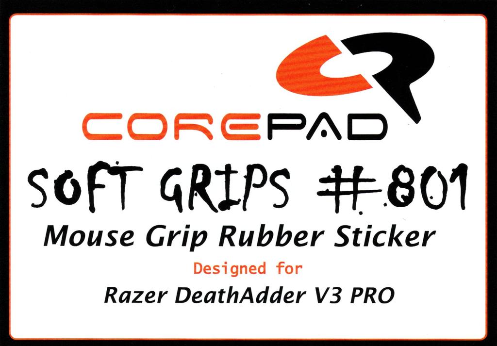Corepad Soft Grips Grip for Razer DeathAdder V3 Pro 1set [] (Black)