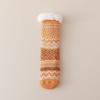 Patchwork Thicken Velvet Socks Mid Tube Sleeping Socks National Style Winter Floor Socks  Women Men