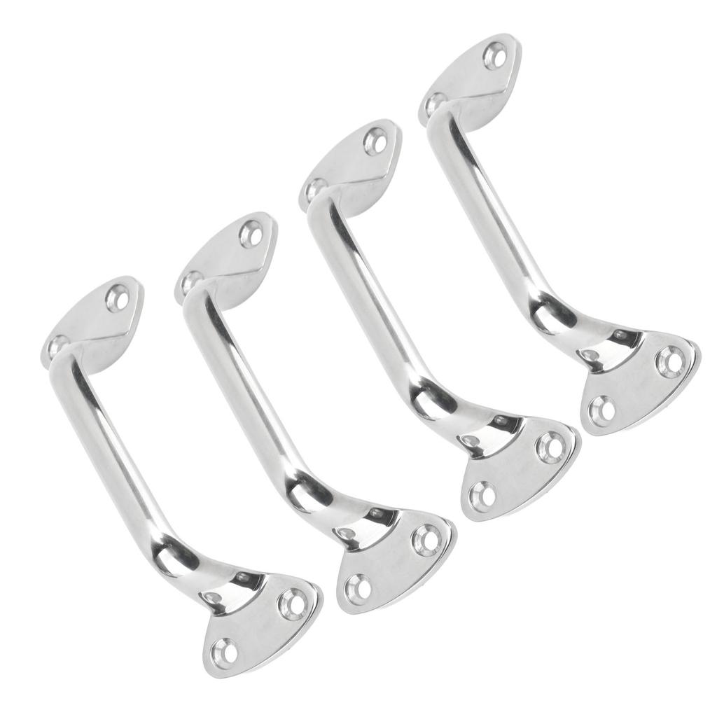 Boat Door Grab Handle 316 Stainless Steel Marine Large Cleat Door Grab Handle Handrail for Yachts Inflatable Yachts