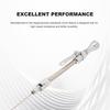 Engine Oil Dipstick, Driver Side Metal Dipstick Tube Fit for SBC Chevy 283 305 307 327 350 383 400 1955-1979 Silver