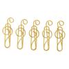 100 Pcs Gold/ Green Fancy Paperclips Music Note Shape Small Paper Clips Cute Paper Clips  Notebook