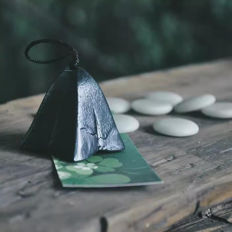 Японский стиль ветряные колокольчики чугунный ветряной колокольчик балкон открытый двор подвесной колокольчик декоративное украшение ландшафтный колокольчик подвеска