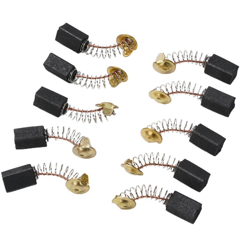 10pcs Carbon Brushes for Electric Motors 13 X 7.5 X 6.5mm Replacement Part