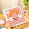 Набор для вышивки punch needle "Радужные мечты" DIY Набор для рукоделия Квадратная игла для вышивки Рама для вышивки для декора стен Искусство Шитье Идеальный подарок