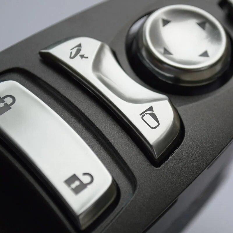 Door Window Glass Lift Button Knob Decorative Cover Sticker Trim For Infiniti Q50 Q50L Q70 QX50 QX60 Interior Accessories