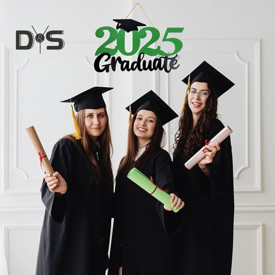 Деревянная табличка для входной двери «Выпускной 2025 года», приветственный знак для выпускного вечера, декор для фотобудки