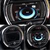 2Pcs Car Stickers Carbon Fiber Steering Wheel Decal Auto Interior Accessories For MINI F54 F55 F56 F60 Cooper Countryman Clubman