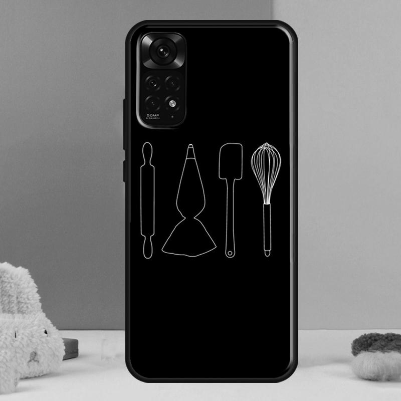 Чехол для выпечки, кулинарии, шеф-повара для Xiaomi Redmi Note 14 12 11 9 10 13 Pro 9S 10S 11S 12S Redmi 13C 10C 12C 14C