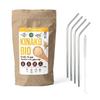 Organic Roasted Soybean Powder Kinako 80 G + 4 Stainless Steel Straws