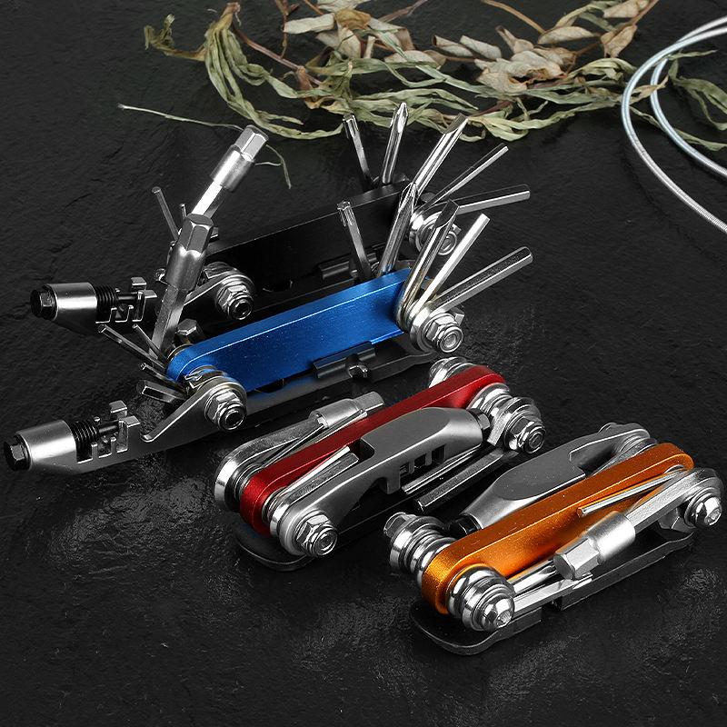 Cheap Price 14-IN-1 Mountain Bike Maintenance Tool Tyre Repair Screwdriver Set Bicycle Repair Kit