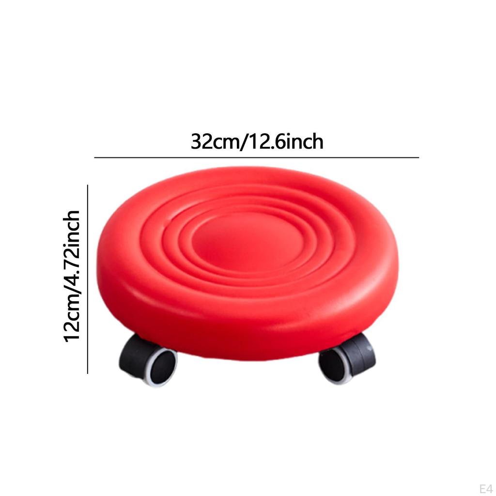 Низкая высота табуретки на колесиках подставка для ног с подвижной утолщенной подушкой табуреты-стремянки на роликах