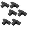 2/6/8/10/20Pcs Hexagonal 6 Through Plastic Fittings Abs Plastic Angle 22Mm Cross Square Pipe Fittings Pipe Angle Code