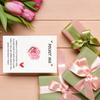 Pocket Hug Card with Gradient Rose for Women Men Mini Pocket Hug Tokens with Greeting Card Inspirational Gifts for Long Distance Relationship