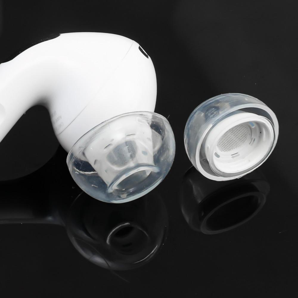 4-1 пара прозрачных насадок для ушей для AirPods Pro, силиконовые сменные амбушюры, шумоподавляющие заглушки для наушников, амбушюры