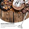 2 Pcs Stainless Steel Sauce Spoon Soup Spoons Ladle Kitchen Gadget Tableware Hot Pot