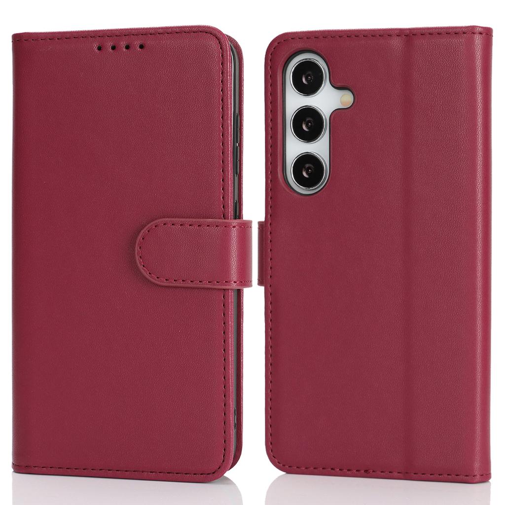 Для Samsung Galaxy S25 Чехол-подставка Противоударный Кожаный Чехол-кошелек для телефона