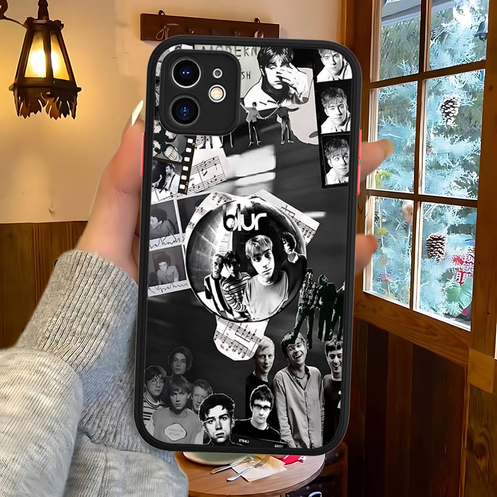 Rock Band B-Blur Matte Protective Case For IPhone 16 15 14 13 12 11 Pro Max X XS MAX Protection Case