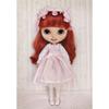 Rakulifey Blythe Clothes One Piece Neo Blythe Costume Set with Hair Accessory, Suitable for Obitsu 24, Cute 2-Piece Set (Blue)