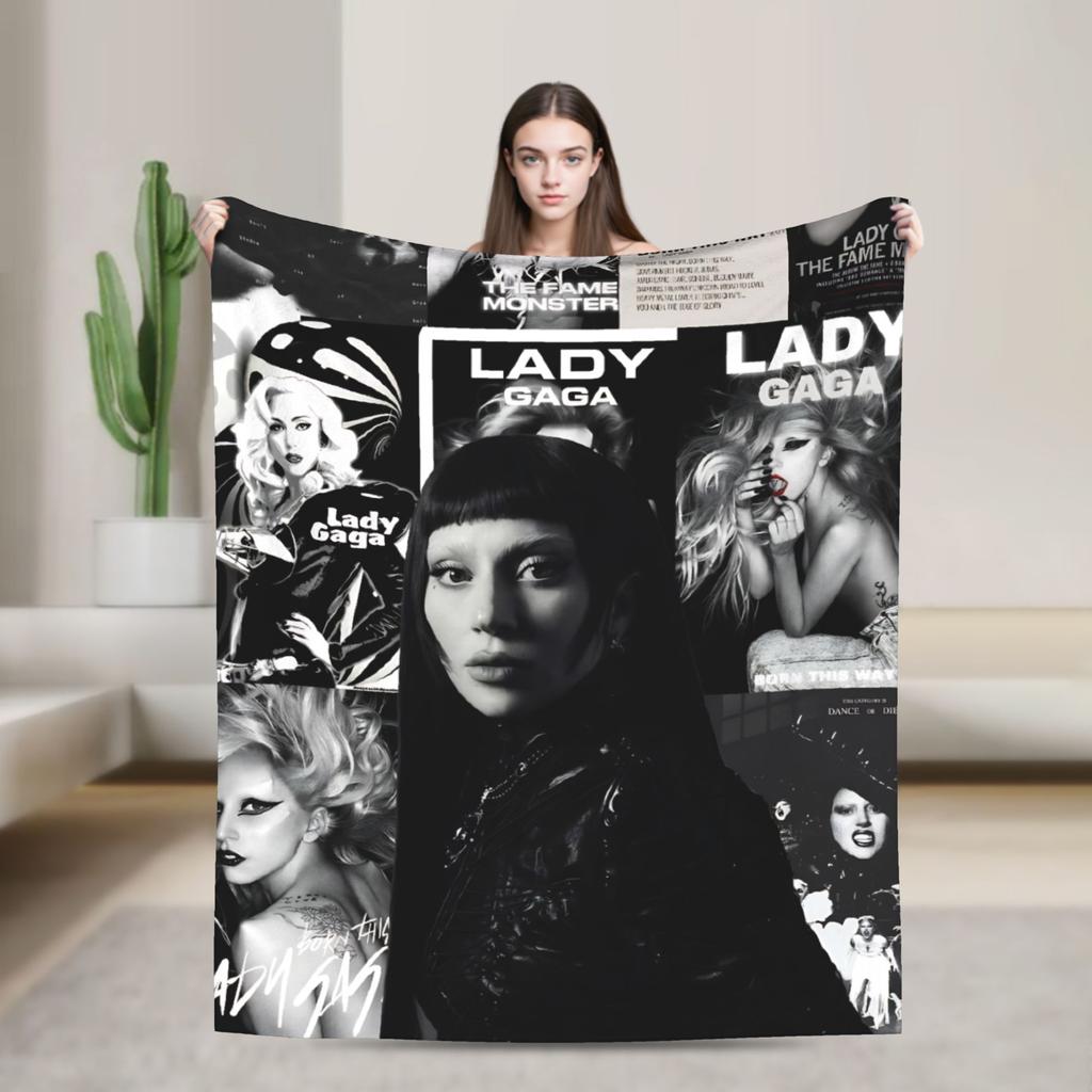 Lady Gaga Mayhem 2025 Album Blanket Super Soft Plush Bedding Throws For Couch Chair Travel Flannel Bedspread Bed Cover