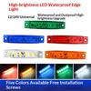 LED Side Marker Lights 12V 24V Waterproof Super Bright Thin Easy Install for Truck Car Bus Trailer Van Indicator Lamps