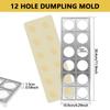 Форма для пельменей 12 отверстий Форма для прессования равиоли Ручной инструмент для приготовления итальянских пельменей Кухонные аксессуары Быстрая форма для пельменей