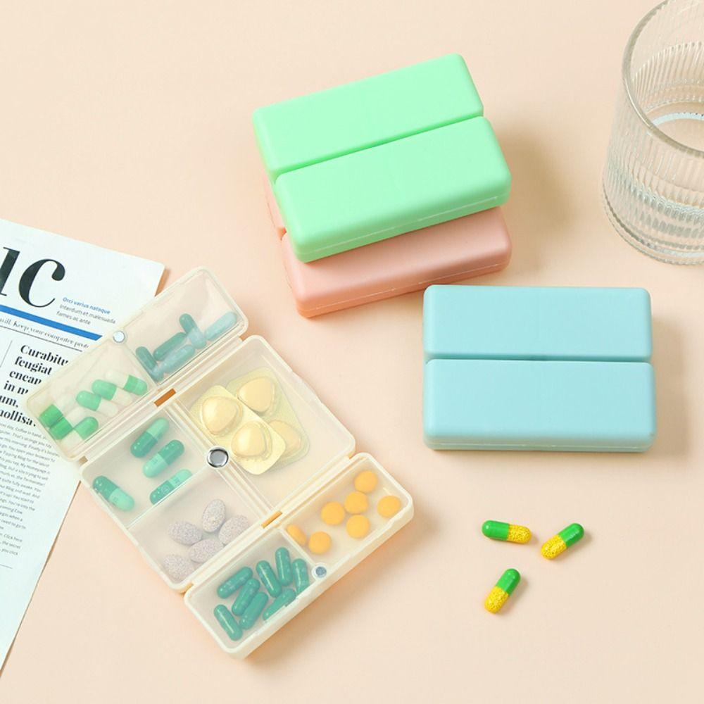 Durable Pill Storage Box Creative Pill Dispenser Box 7-day 7-compartment Pill Box Travel