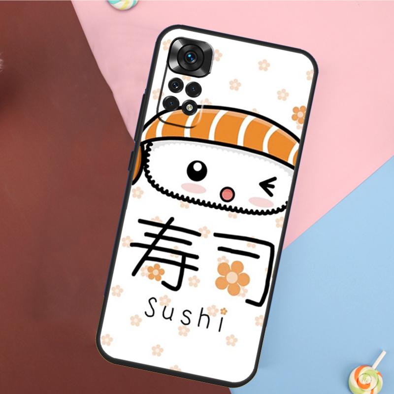 Суши Роллы Рис Кухня Еда Милый Чехол Для Xiaomi Redmi Note 13 Pro 14 12 11 9 10 9S 10S 11S 12S Redmi 10C 12C 13C 14C Чехол