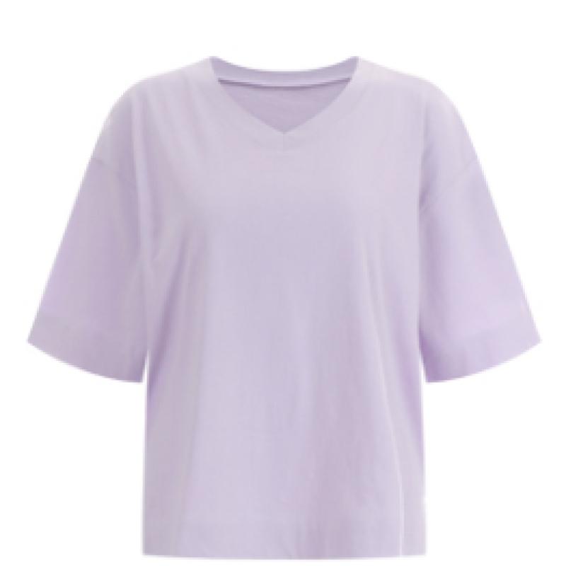 Shop Women V Neck 5 LengTh Loose FiT 100 CoTTon Bio Washed Daily T shirT Dai