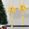 Pack of 2 Christmas Tree Bells for Wall Main Door Tree Hanging Bells Ornaments Decorative Props Xmas Decor Items for Home Office Church