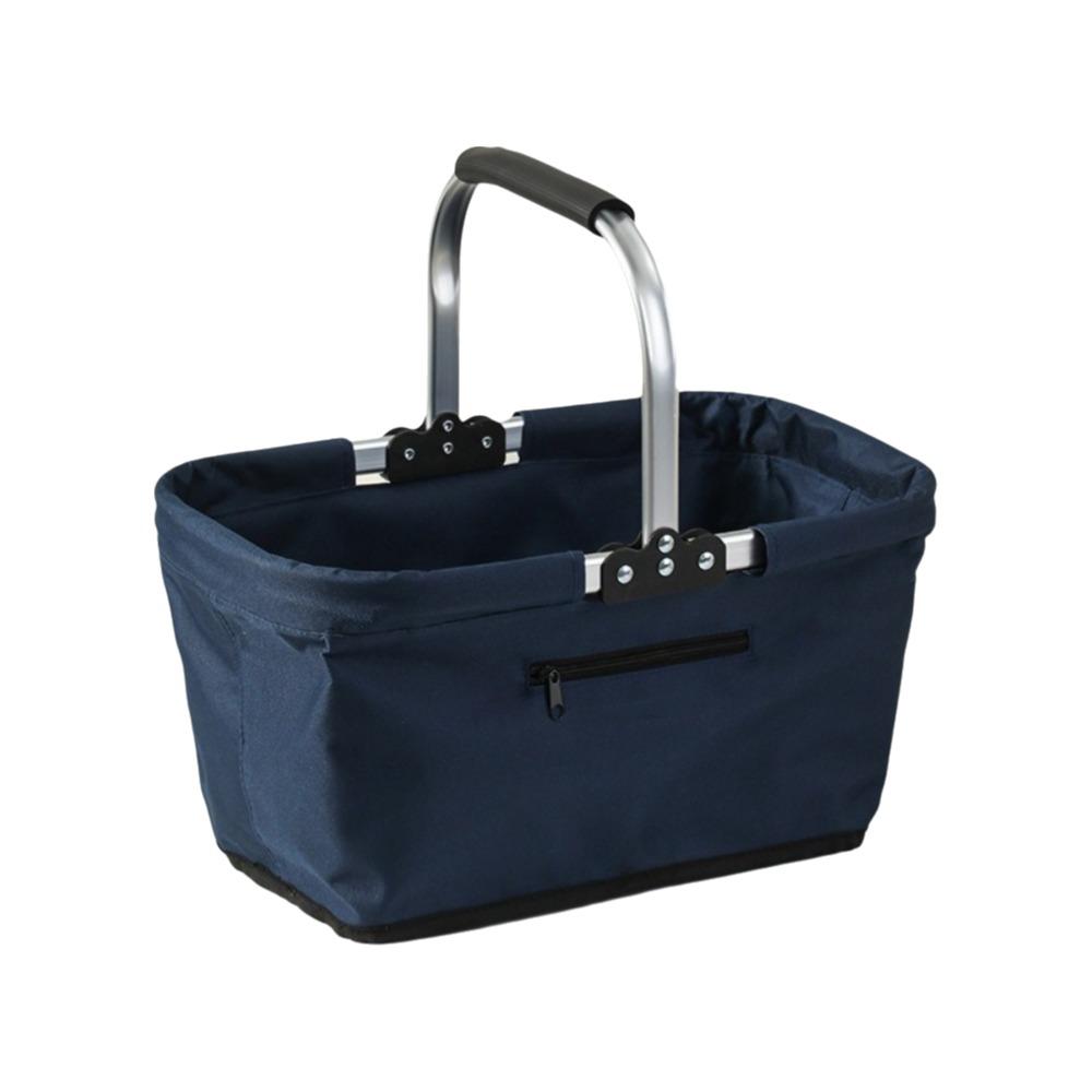 26 L Grocery Shopping Basket Oxford Cloth Shopping Bag Basket Grocery Storage Container Travel