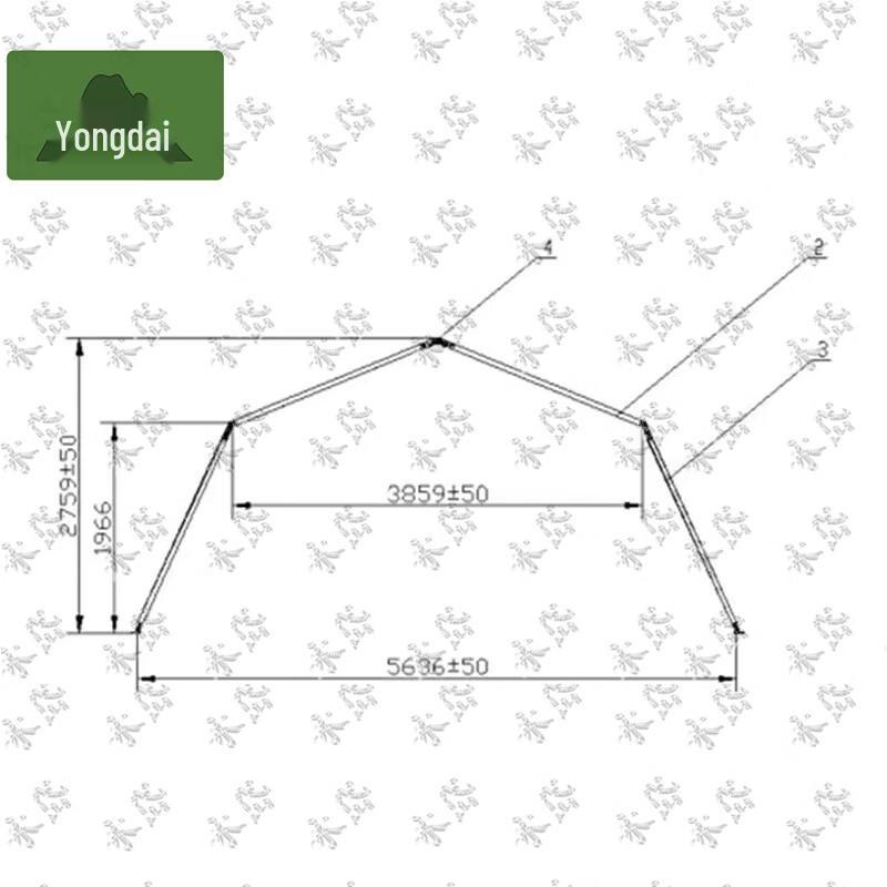 Yongdai 30 кв.м Складной каркас Аварийная палатка и комплектующие