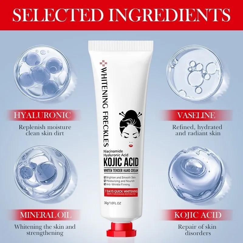 Крем с койевой кислотой Fade Dull Hand Body Fast Smooth Nourish Lotion Осветляющий темную кожу Осветляющий увлажняющий отбеливающий крем