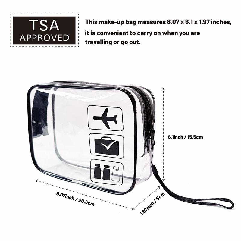 Прозрачная косметичка из ПВХ для женщин на молнии, прозрачные косметички, косметичка для путешествий, органайзер для хранения туалетных принадлежностей для ванной, моющийся мешок