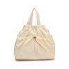 2025 Japanese Hansen Lazy Wind Canvas Bag Women's Large Capacity Drawstring Handbag High Value College Student Class Bag