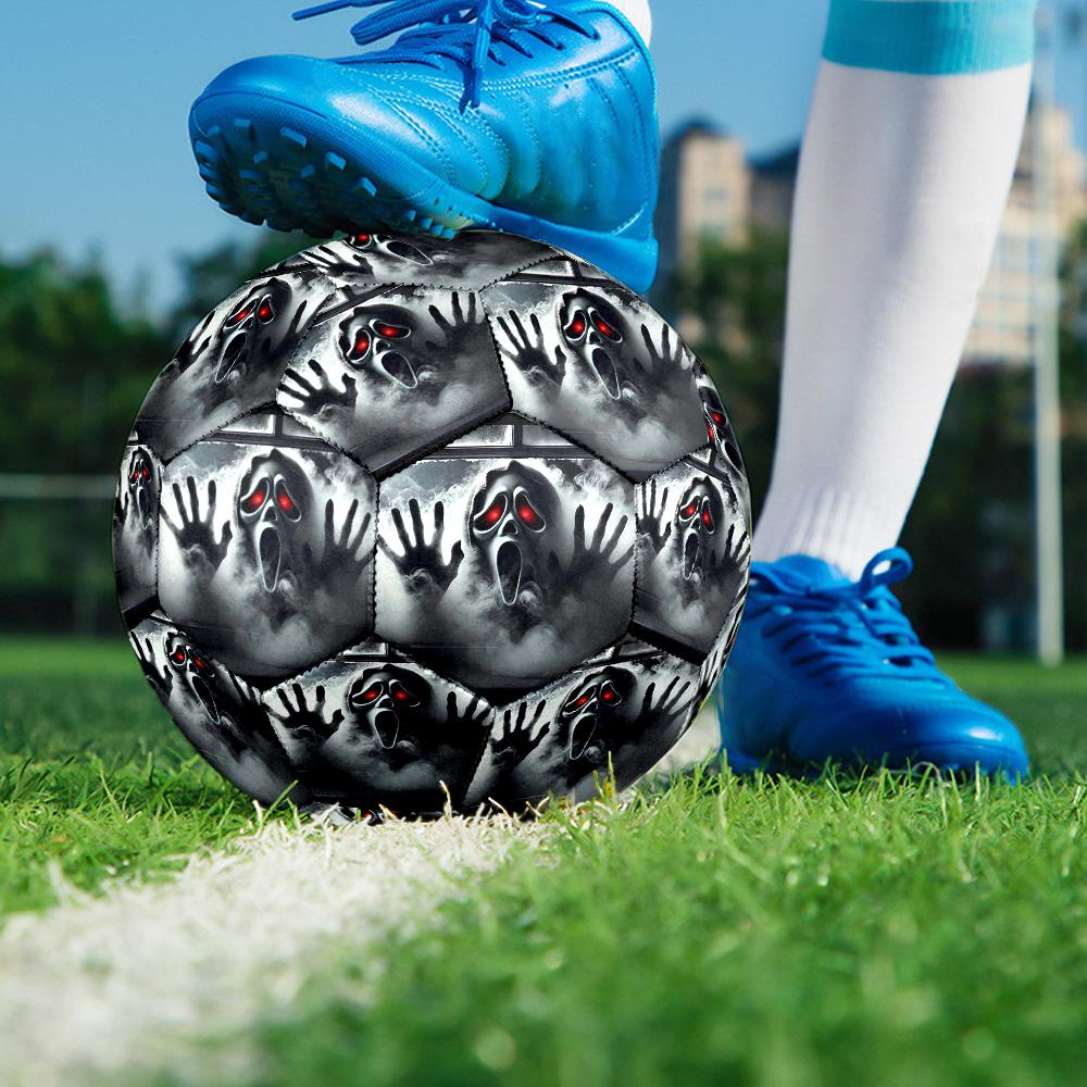 Horror Killer Indoor Soccer Ball Size 5 Colorful All Ages Machine Stitched PVC Competition Ready Durable High-Bounce