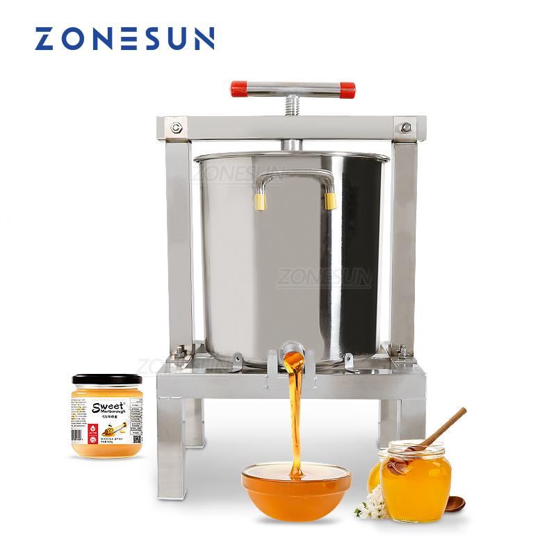 ZONESUN Household Honey Press Machine Stainless Steel Beeswax Honey Machine Honey Machine Water Dispenser Beekeeping Household Tools