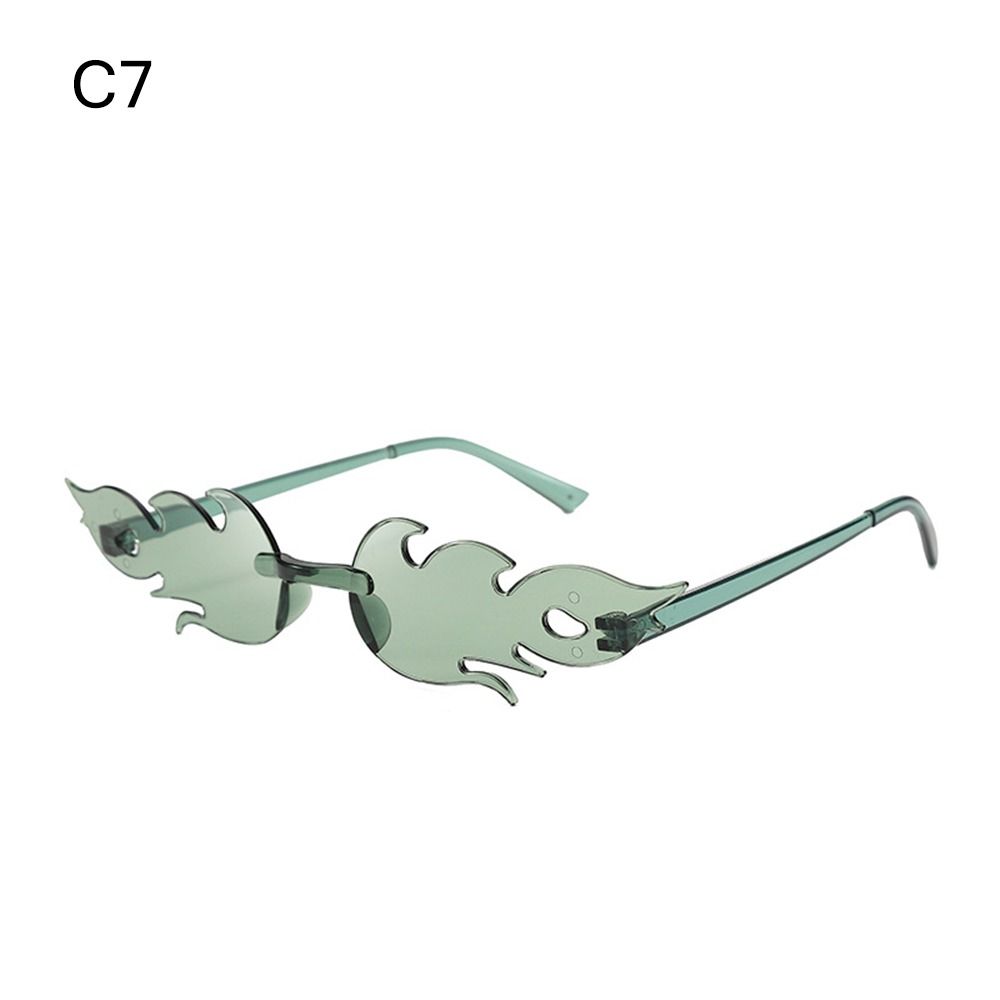 Novelty Eyewear Cosplay Party Flame Shaped Flame Sunglasses Sun Glasses Sunglasses for Women